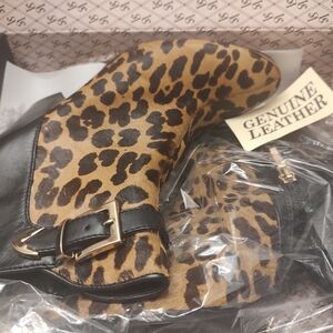Victoria's Secret Leopard Print Ankle Boots